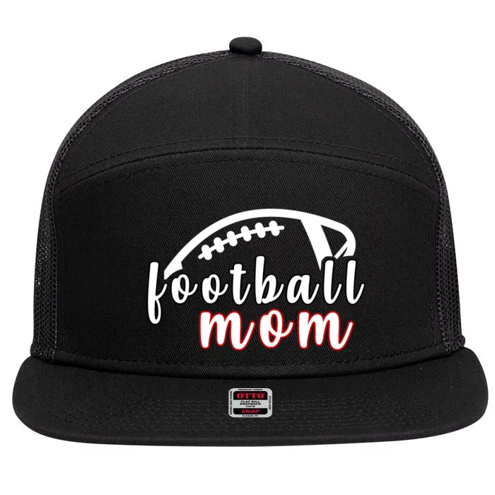 Football Mom Fan 7 Panel Mesh Trucker Snapback Hat