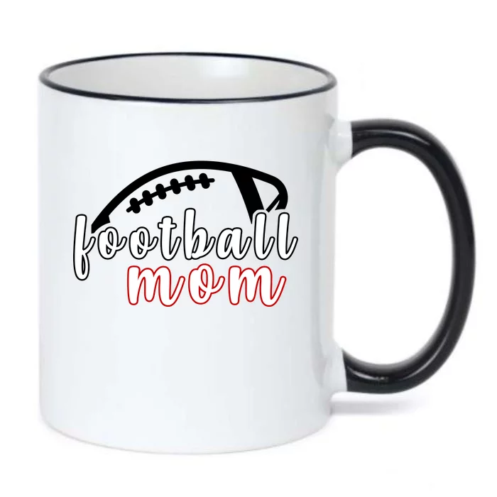 Football Mom Fan Black Color Changing Mug