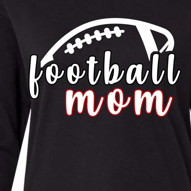 Football Mom Fan Womens Cotton Relaxed Long Sleeve T-Shirt