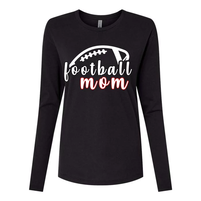 Football Mom Fan Womens Cotton Relaxed Long Sleeve T-Shirt