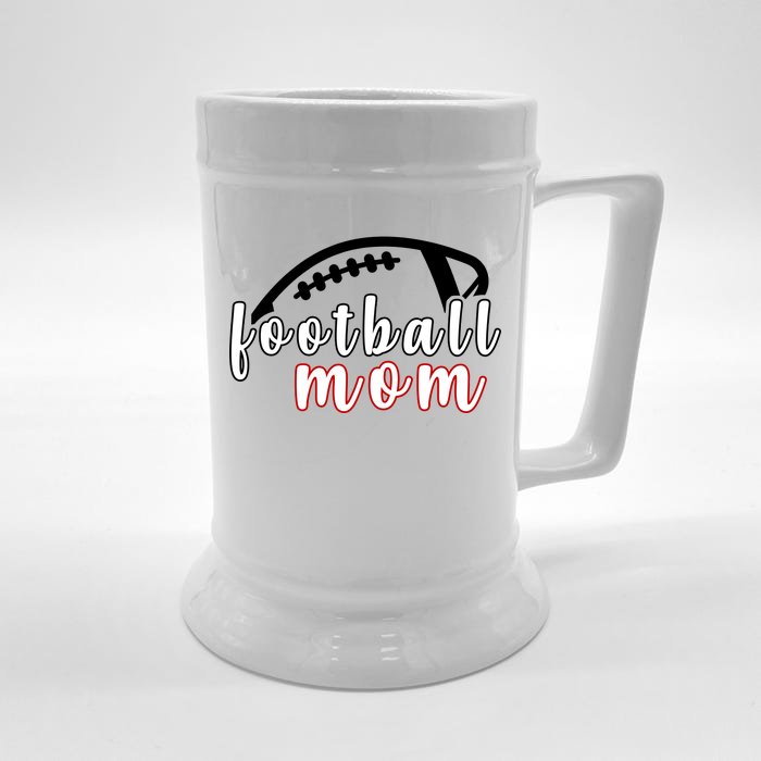 Football Mom Fan Front & Back Beer Stein