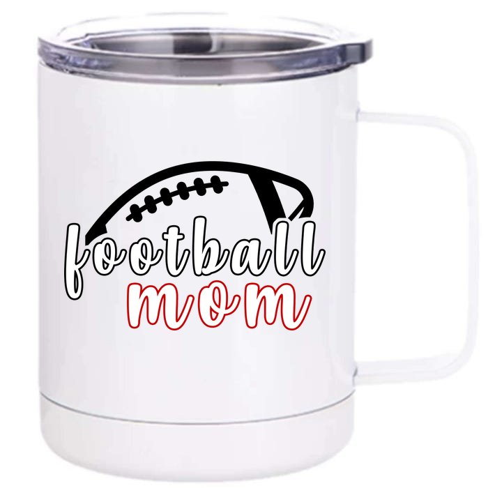 Football Mom Fan Front & Back 12oz Stainless Steel Tumbler Cup