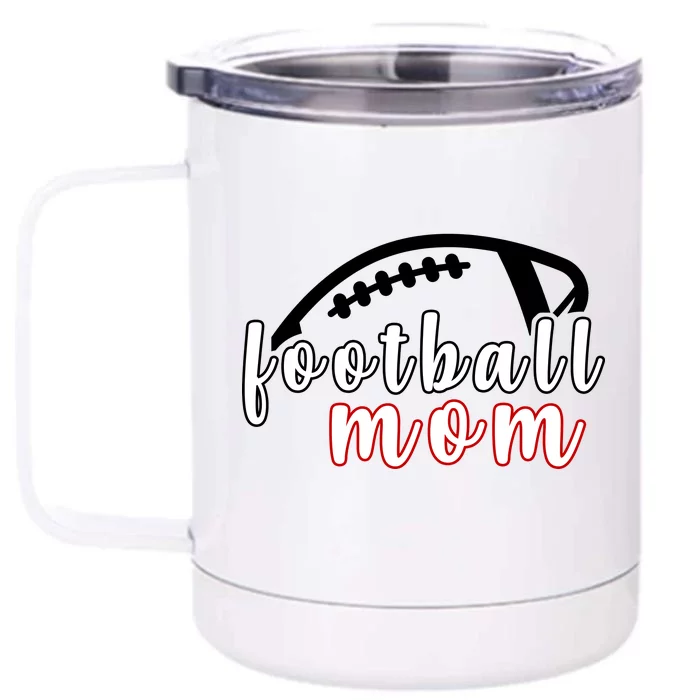 Football Mom Fan Front & Back 12oz Stainless Steel Tumbler Cup