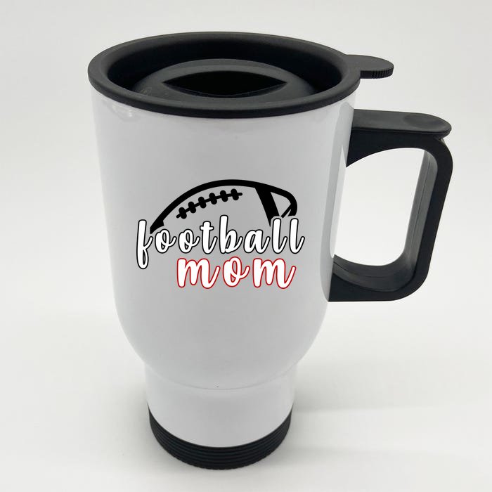 Football Mom Fan Front & Back Stainless Steel Travel Mug