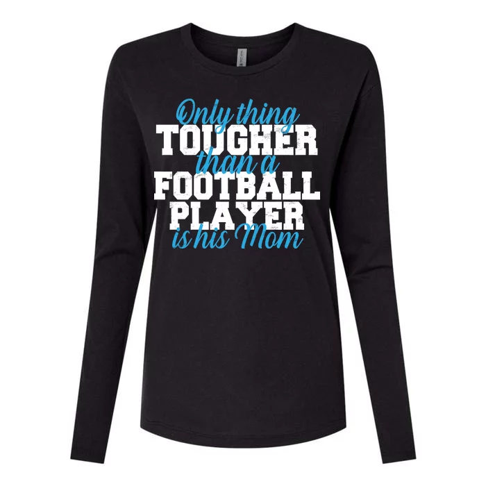 Football Player Tough Mom Womens Cotton Relaxed Long Sleeve T-Shirt