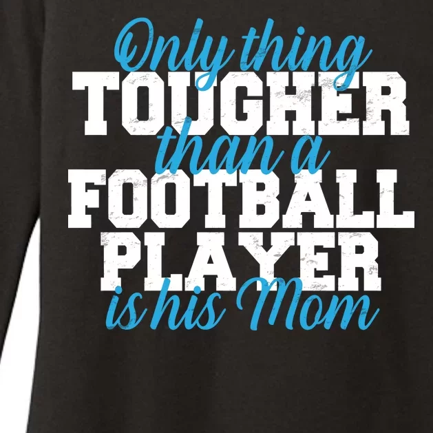 Football Player Tough Mom Womens CVC Long Sleeve Shirt