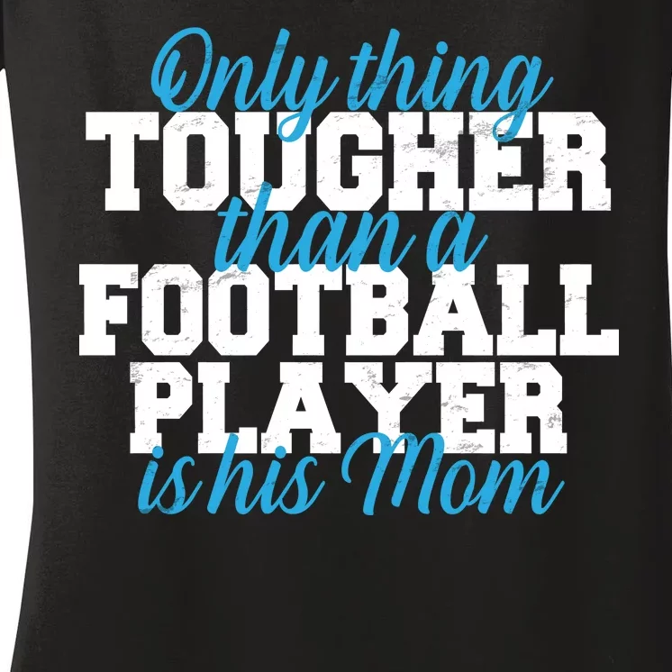 Football Player Tough Mom Women's V-Neck T-Shirt