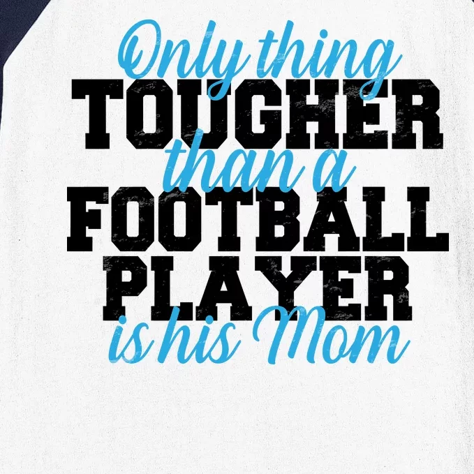 Football Player Tough Mom Baseball Sleeve Shirt