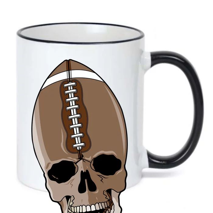 Football Skeleton Skull Black Color Changing Mug