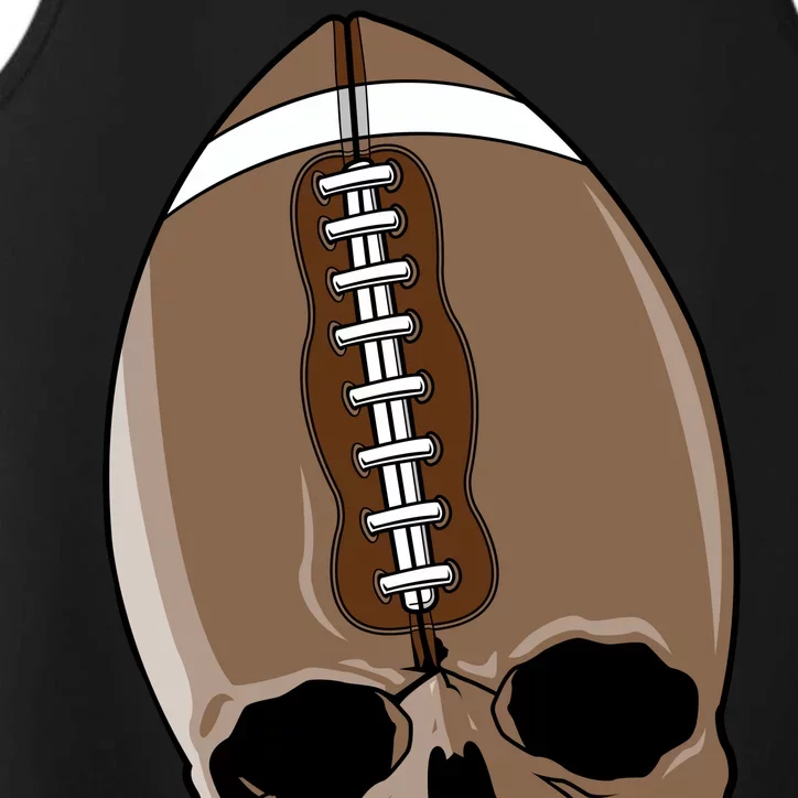 Football Skeleton Skull Performance Tank