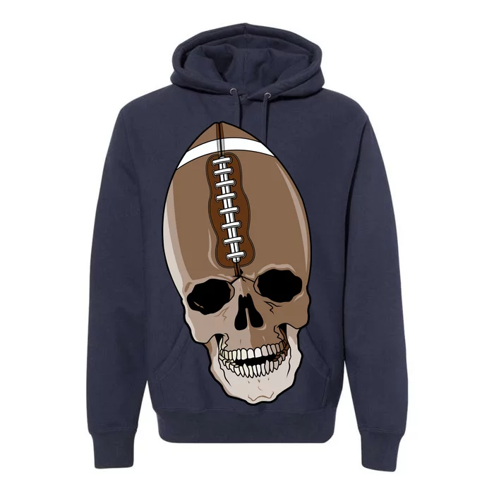 Football Skeleton Skull Premium Hoodie