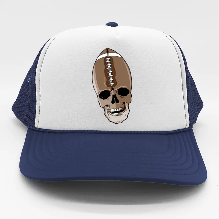 Football Skeleton Skull Trucker Hat