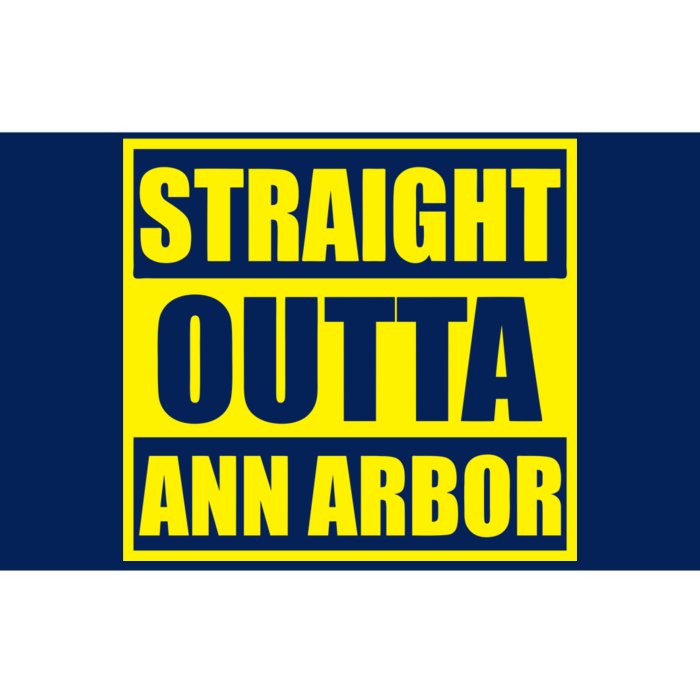 Football Straight Outta Ann Arbor Michigan Bumper Sticker