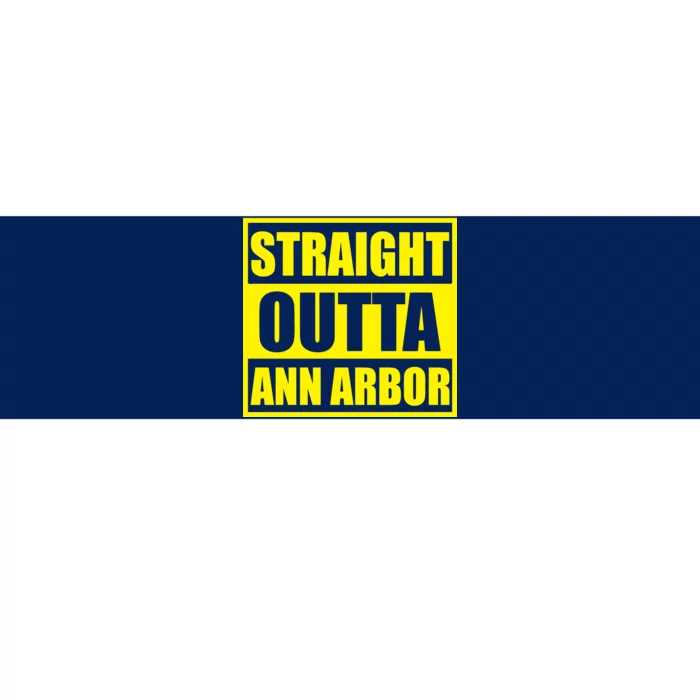 Football Straight Outta Ann Arbor Michigan Bumper Sticker