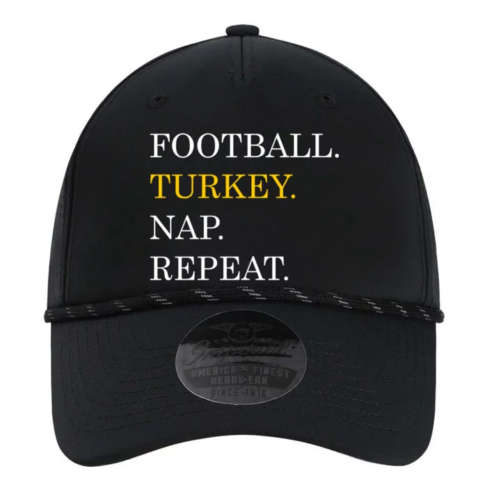 Football Turkey Nap Repeat Thanksgiving Performance The Dyno Cap