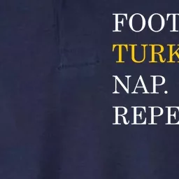 Football Turkey Nap Repeat Thanksgiving Softstyle Adult Sport Polo