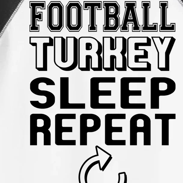 Football Turkey Sleep Repeat Toddler Fine Jersey T-Shirt