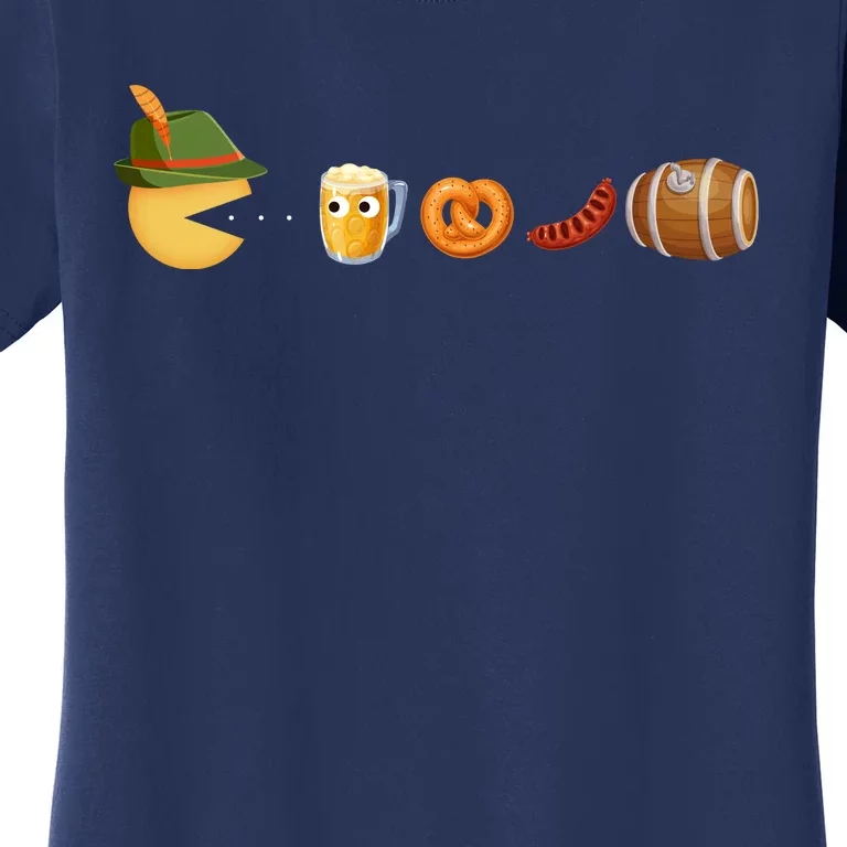 Funny Oktoberfest Pac Man Game Women's T-Shirt