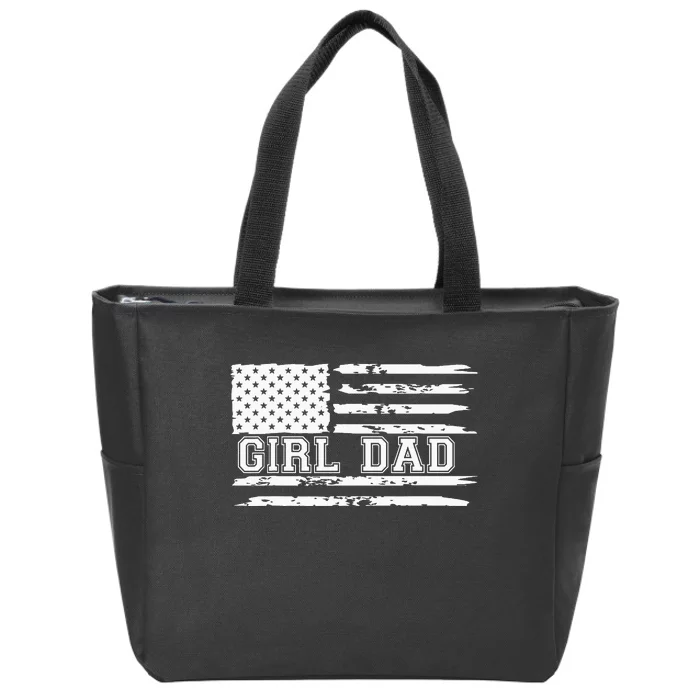 Father of Proud New Dad Fathers Day Gift Zip Tote Bag