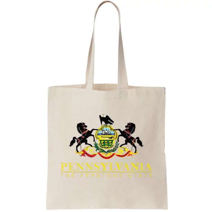 Flag Of Pennsylvania The Keystone State Philadelphia Tote Bag