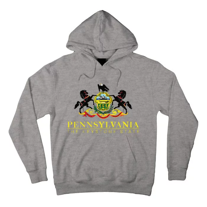 Flag Of Pennsylvania The Keystone State Philadelphia Tall Hoodie