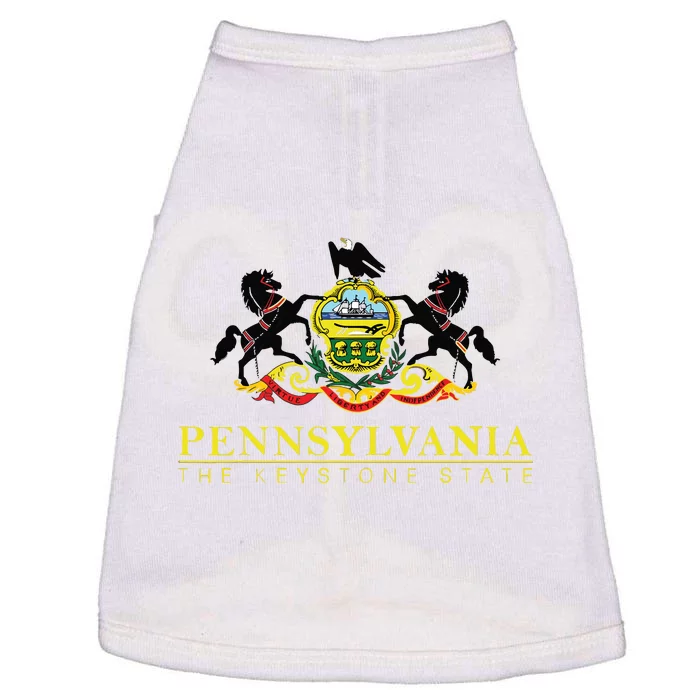 Flag Of Pennsylvania The Keystone State Philadelphia Doggie Tank