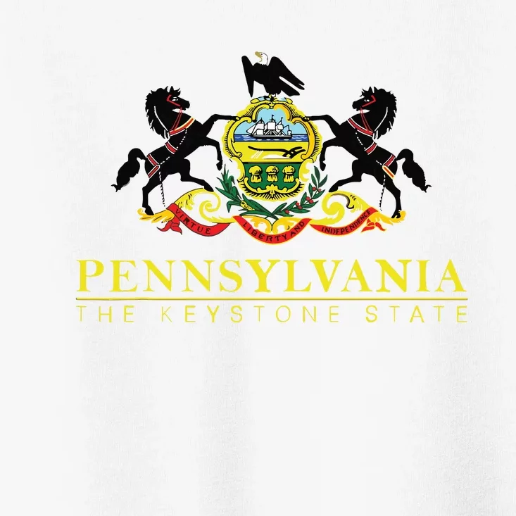 Flag Of Pennsylvania The Keystone State Philadelphia Toddler T-Shirt