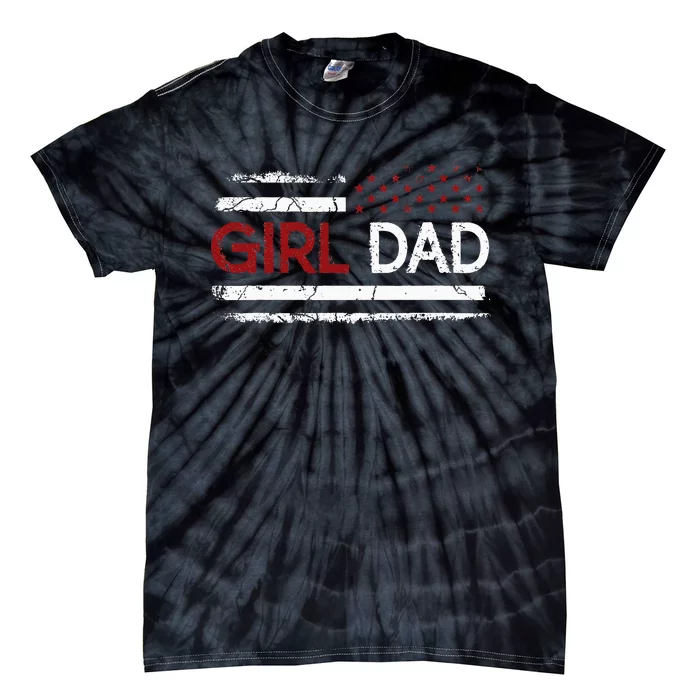 Father of Proud New Dad Daughter Fathers Day Tie-Dye T-Shirt