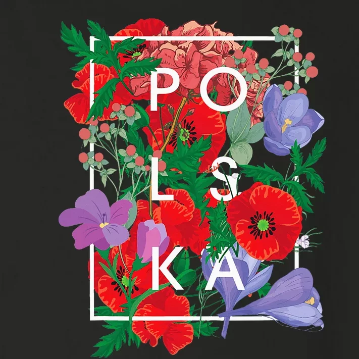 Flowers Of Poland Word Art Polska Polish Pride Toddler Long Sleeve Shirt