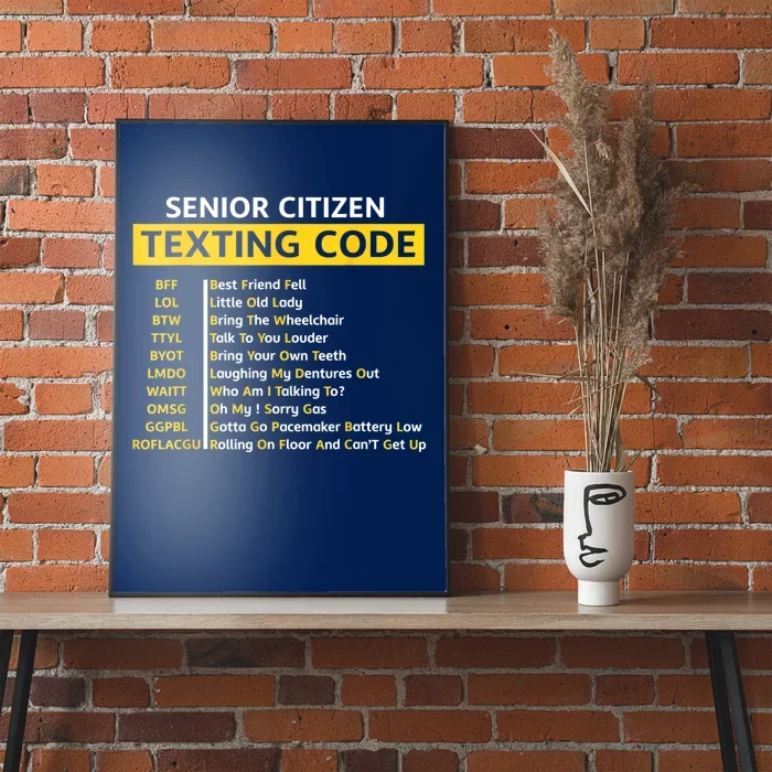 Gifts for Senior Citizens Senior Citizen Texting Code Gift for