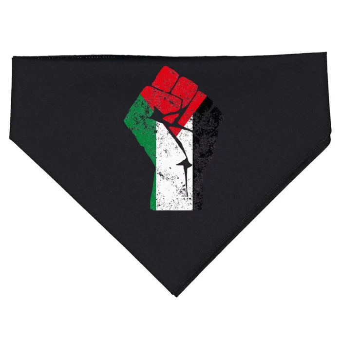 Fist of Palestine Free Palestine USA-Made Doggie Bandana