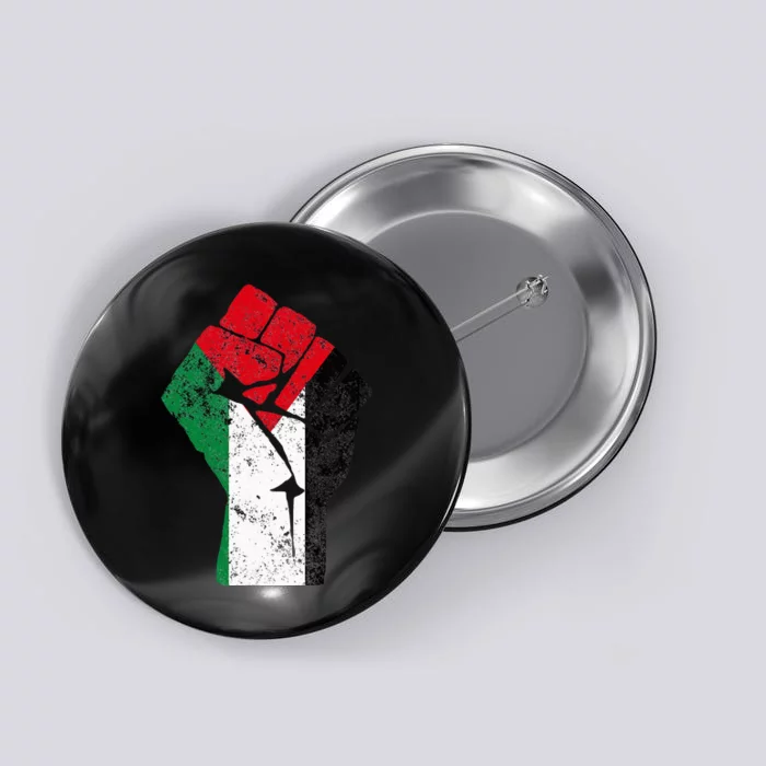 Fist of Palestine Free Palestine Button