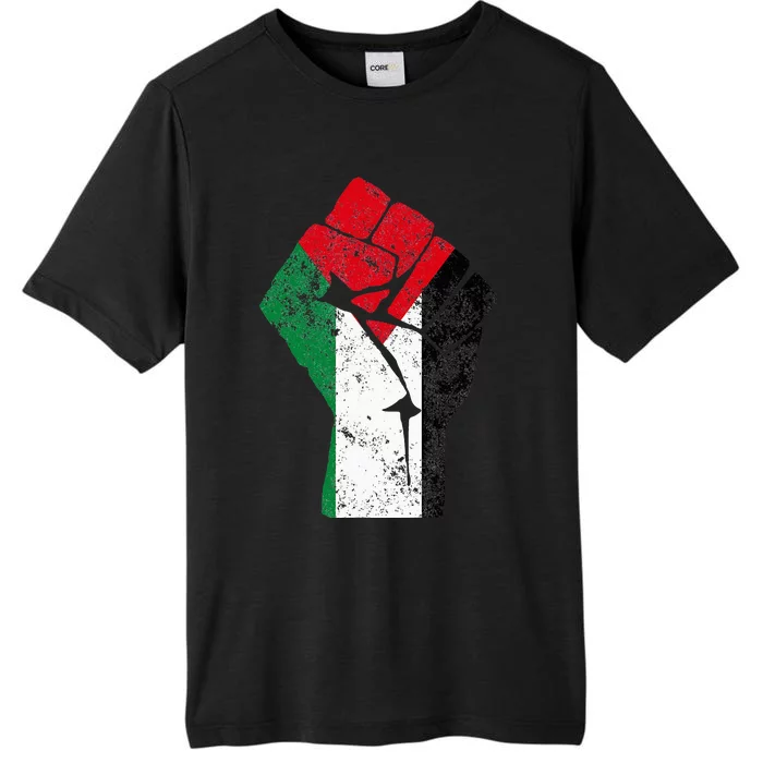 Fist of Palestine Free Palestine ChromaSoft Performance T-Shirt