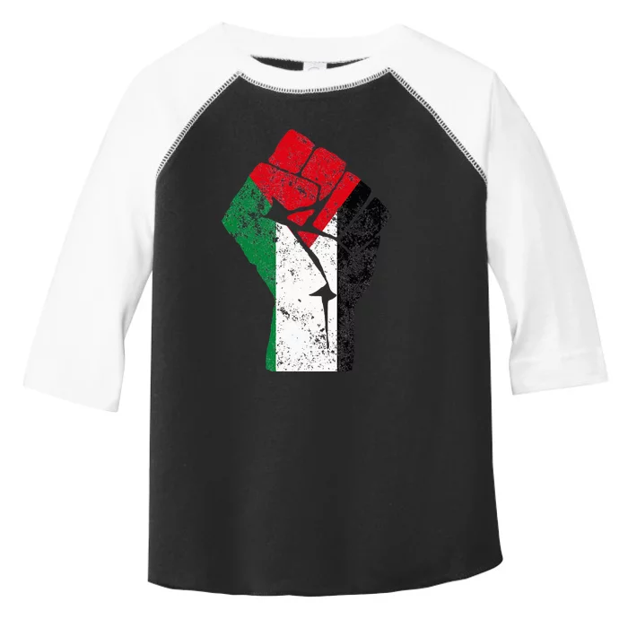 Fist of Palestine Free Palestine Toddler Fine Jersey T-Shirt