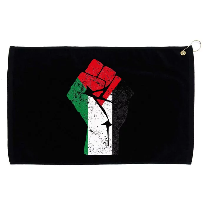 Fist of Palestine Free Palestine Grommeted Golf Towel