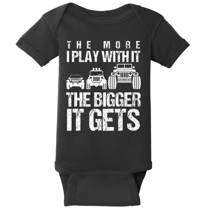 Funny Offroading Puns Offroad Vehicle Car Collector Baby Bodysuit