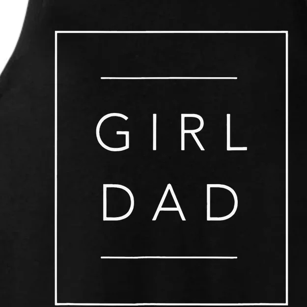 Father of Proud New Dad Daughter Fathers Day Gift Ladies Tri-Blend Wicking Tank