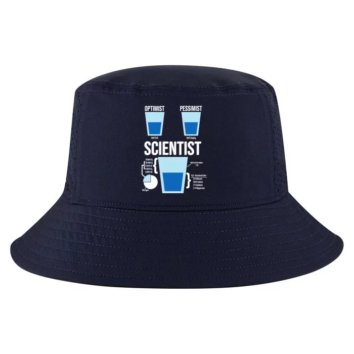 Funny Optimist Pessimist Scientist Cool Comfort Performance Bucket Hat