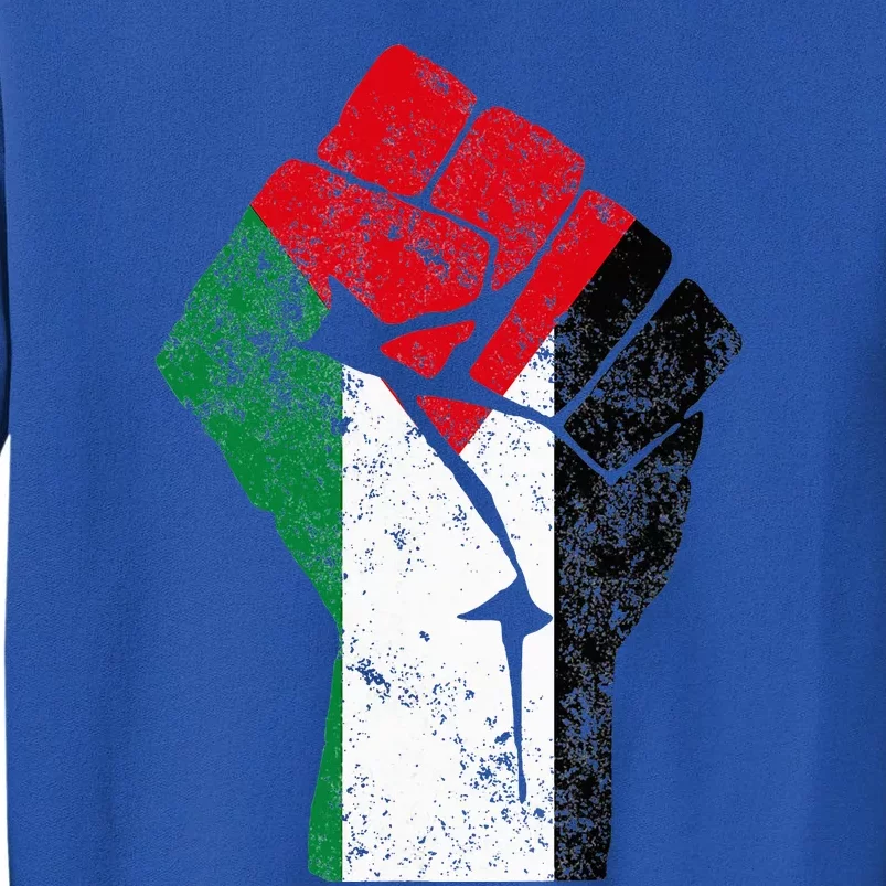 Fist Of Palestine Free Palestine Flag Sweatshirt