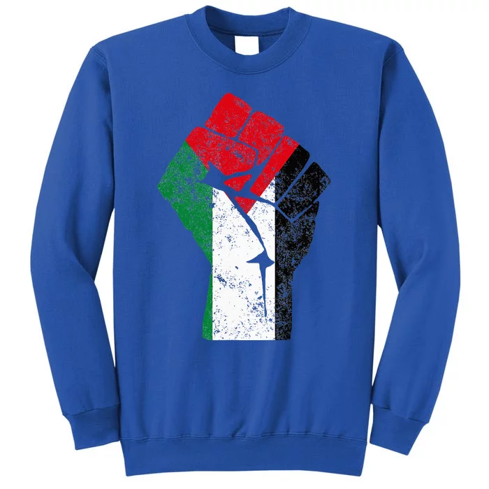 Fist Of Palestine Free Palestine Flag Sweatshirt