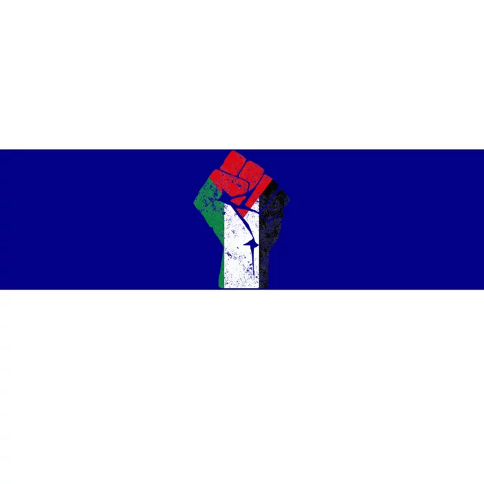 Fist Of Palestine Free Palestine Flag Bumper Sticker