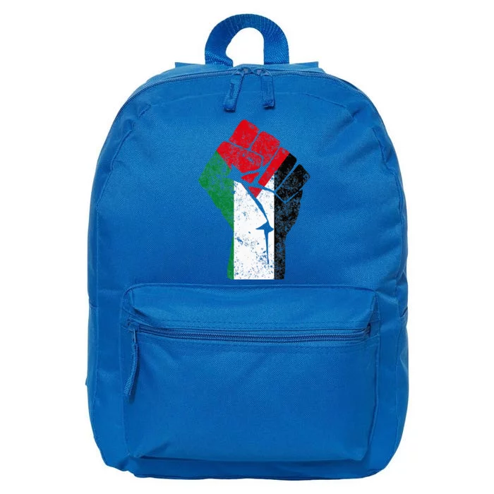 Fist Of Palestine Free Palestine Flag 16 in Basic Backpack