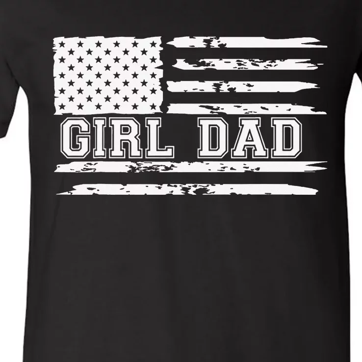 Father of Proud New Dad Fathers Day Gift V-Neck T-Shirt