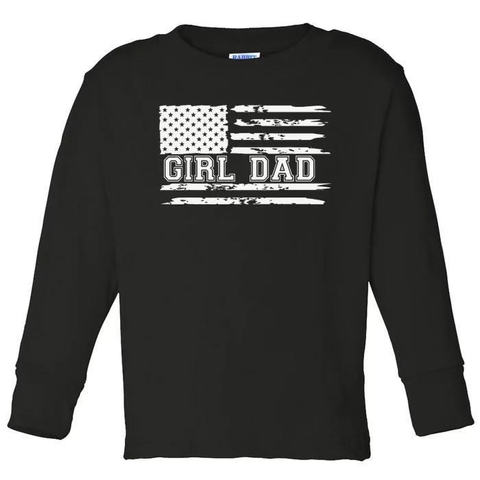 Father of Proud New Dad Fathers Day Gift Toddler Long Sleeve Shirt