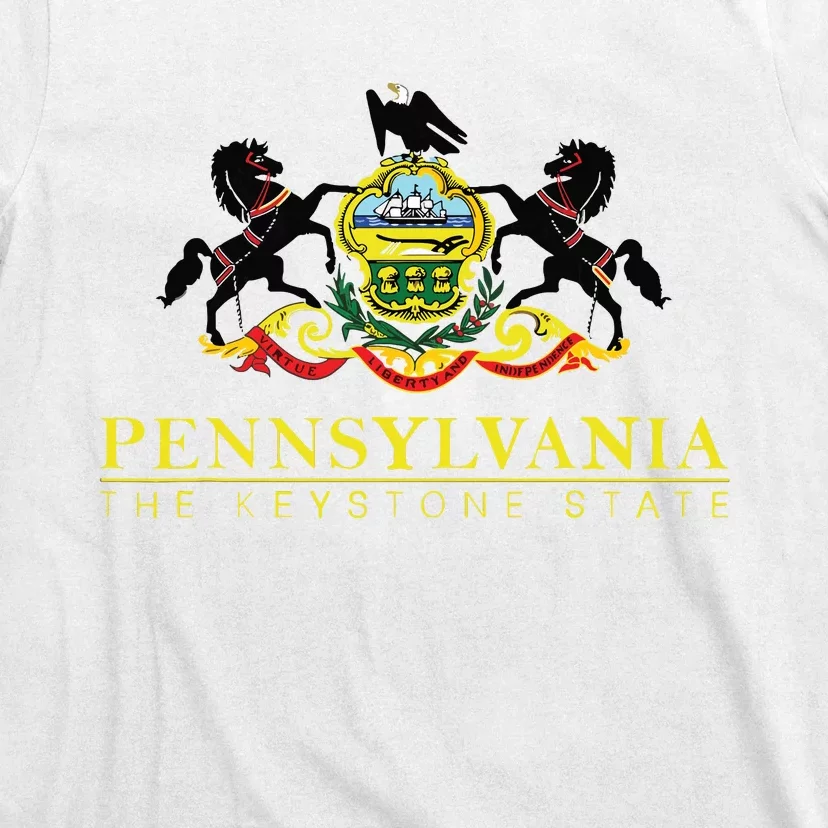 Flag Of Pennsylvania The Keystone State Philadelphia T-Shirt