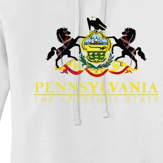 Flag Of Pennsylvania The Keystone State Philadelphia Women's Pullover Hoodie