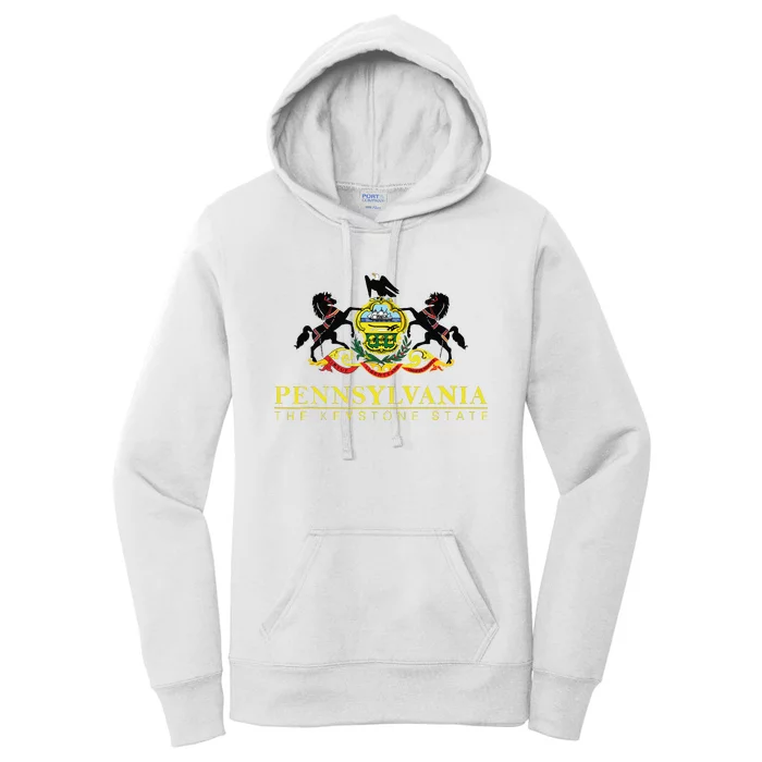 Flag Of Pennsylvania The Keystone State Philadelphia Women's Pullover Hoodie