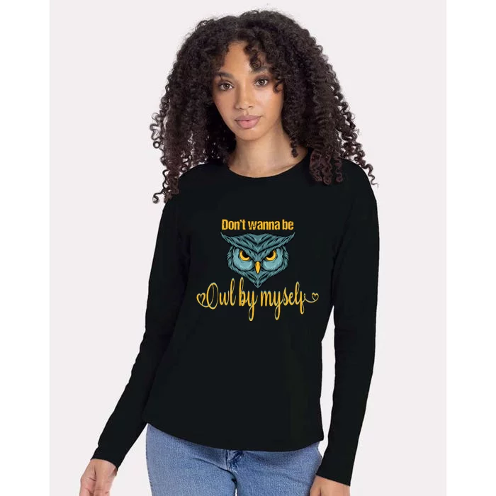 Funny Owl Puns Funny Puns Animal Puns Bird Puns Owl Face Womens Cotton Relaxed Long Sleeve T-Shirt