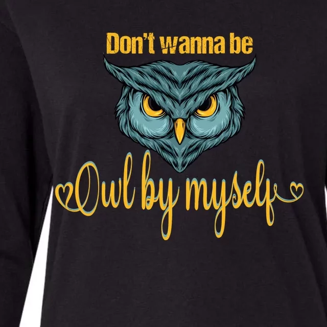 Funny Owl Puns Funny Puns Animal Puns Bird Puns Owl Face Womens Cotton Relaxed Long Sleeve T-Shirt