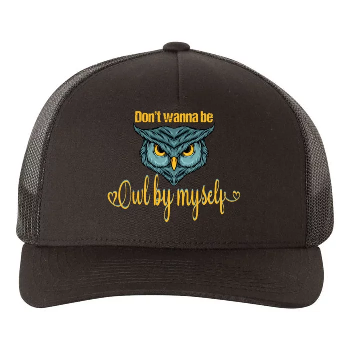 Funny Owl Puns Funny Puns Animal Puns Bird Puns Owl Face Yupoong Adult 5-Panel Trucker Hat